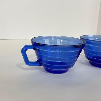 -288- GLASSWARE | Moderntone Hazel Atlas Glass Co. | Cups & Saucers