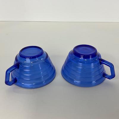 -288- GLASSWARE | Moderntone Hazel Atlas Glass Co. | Cups & Saucers