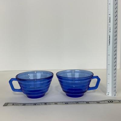 -288- GLASSWARE | Moderntone Hazel Atlas Glass Co. | Cups & Saucers