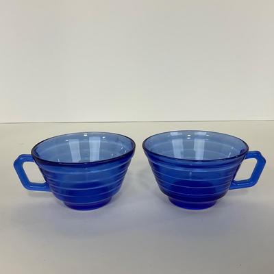-288- GLASSWARE | Moderntone Hazel Atlas Glass Co. | Cups & Saucers