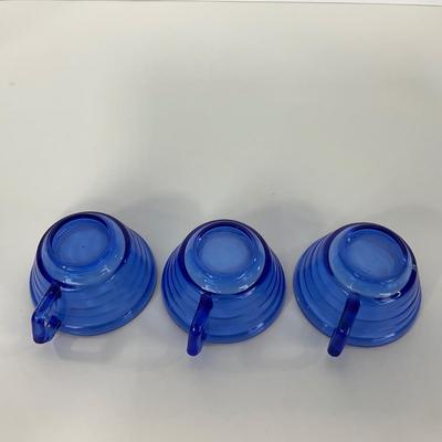 -288- GLASSWARE | Moderntone Hazel Atlas Glass Co. | Cups & Saucers