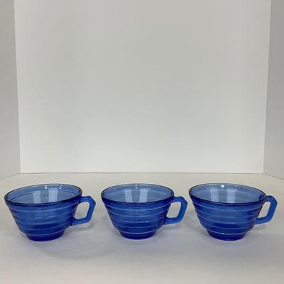 -288- GLASSWARE | Moderntone Hazel Atlas Glass Co. | Cups & Saucers