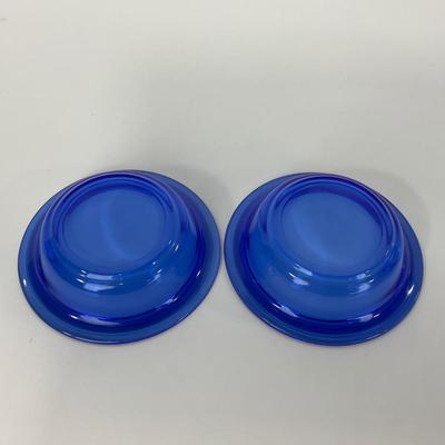 -289- GLASSWARE | Moderntone Hazel Atlas Glass Co. | Small Bowls & Large Bowl