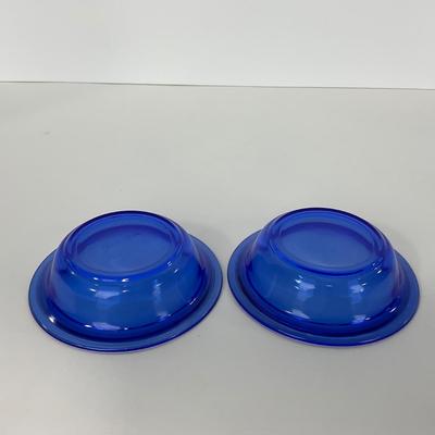-289- GLASSWARE | Moderntone Hazel Atlas Glass Co. | Small Bowls & Large Bowl