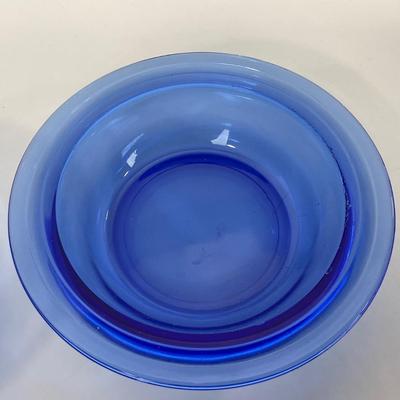 -289- GLASSWARE | Moderntone Hazel Atlas Glass Co. | Small Bowls & Large Bowl