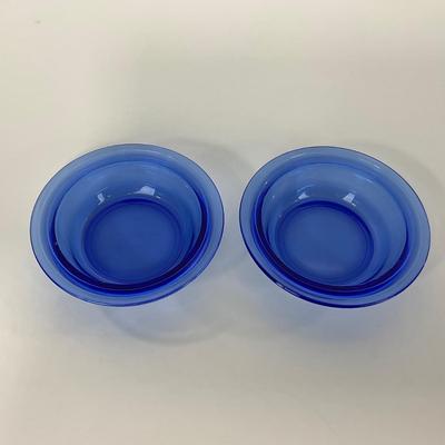-289- GLASSWARE | Moderntone Hazel Atlas Glass Co. | Small Bowls & Large Bowl
