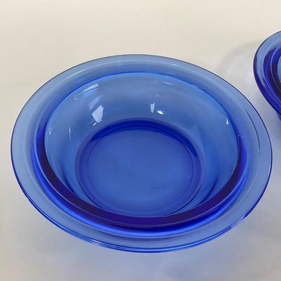 -289- GLASSWARE | Moderntone Hazel Atlas Glass Co. | Small Bowls & Large Bowl