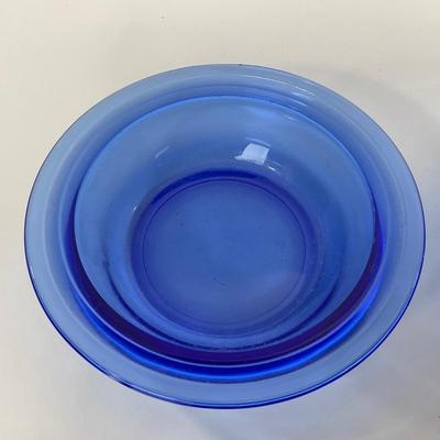 -289- GLASSWARE | Moderntone Hazel Atlas Glass Co. | Small Bowls & Large Bowl