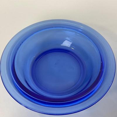 -289- GLASSWARE | Moderntone Hazel Atlas Glass Co. | Small Bowls & Large Bowl