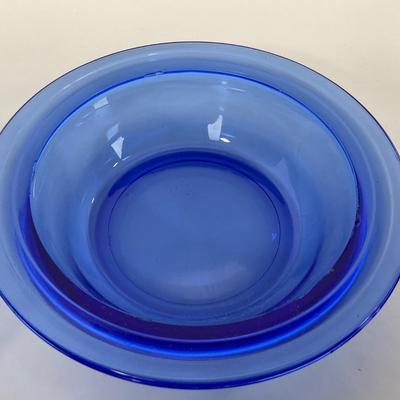 -289- GLASSWARE | Moderntone Hazel Atlas Glass Co. | Small Bowls & Large Bowl