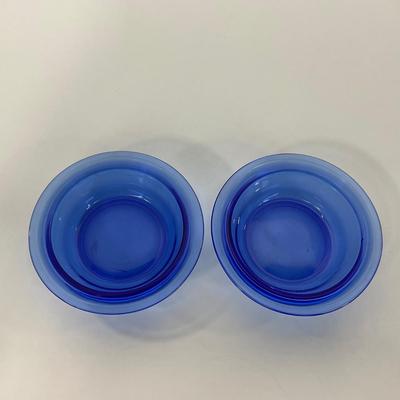 -289- GLASSWARE | Moderntone Hazel Atlas Glass Co. | Small Bowls & Large Bowl