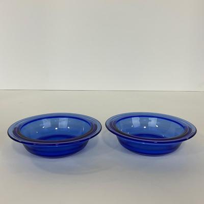 -289- GLASSWARE | Moderntone Hazel Atlas Glass Co. | Small Bowls & Large Bowl