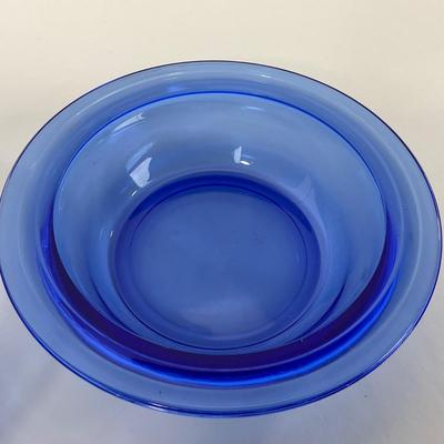 -289- GLASSWARE | Moderntone Hazel Atlas Glass Co. | Small Bowls & Large Bowl