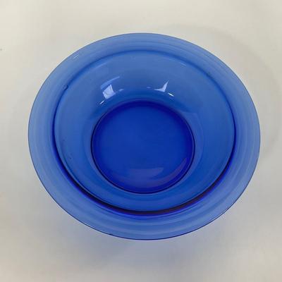 -289- GLASSWARE | Moderntone Hazel Atlas Glass Co. | Small Bowls & Large Bowl