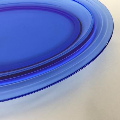 -290- GLASSWARE | Moderntone Hazel Atlas Glass Co. | Creamer, Sugar, & Platter