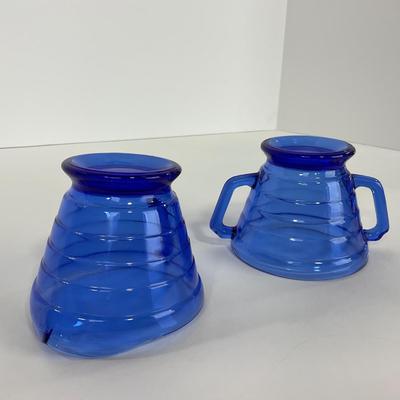 -290- GLASSWARE | Moderntone Hazel Atlas Glass Co. | Creamer, Sugar, & Platter