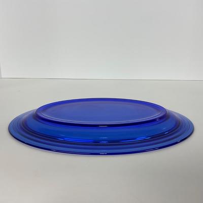 -290- GLASSWARE | Moderntone Hazel Atlas Glass Co. | Creamer, Sugar, & Platter