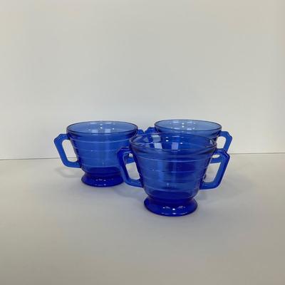 -291- GLASSWARE | Moderntone Hazel Atlas Glass Co. | Sugar Dishes
