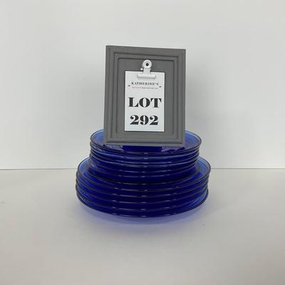 -292- GLASSWARE | Moderntone Hazel Atlas Glass Co. | Small Plates & Medium Plates