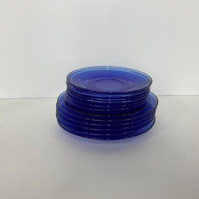 -292- GLASSWARE | Moderntone Hazel Atlas Glass Co. | Small Plates & Medium Plates
