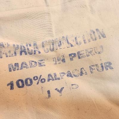 Lot #137  Alpaca Throw w/two shams