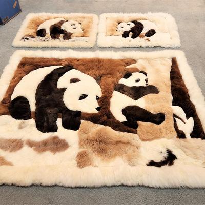 Lot #137  Alpaca Throw w/two shams