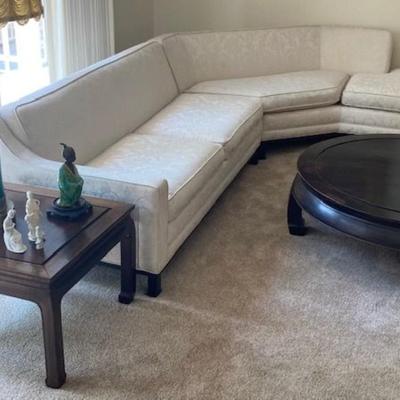 Vintage Two Piece White Sofa