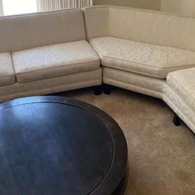 Vintage Two Piece White Sofa