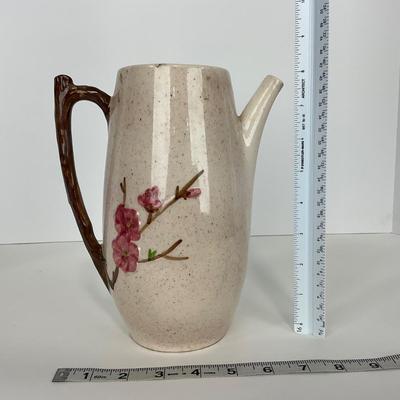 -293- POTTERY | Poppytrail Peach Blossom Metlox | Tea Pot, Salt & Pepper Shakers