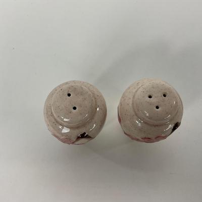 -293- POTTERY | Poppytrail Peach Blossom Metlox | Tea Pot, Salt & Pepper Shakers