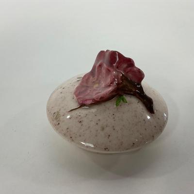 -293- POTTERY | Poppytrail Peach Blossom Metlox | Tea Pot, Salt & Pepper Shakers