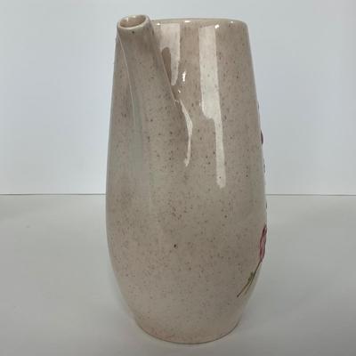 -293- POTTERY | Poppytrail Peach Blossom Metlox | Tea Pot, Salt & Pepper Shakers