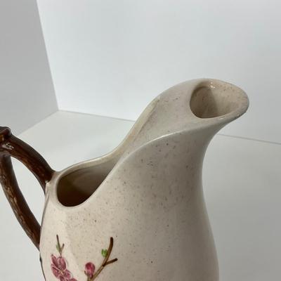 -294- POTTERY | Poppytrail Peach Blossom Metlox | Water Pitcher
