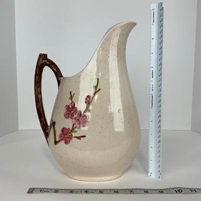 -294- POTTERY | Poppytrail Peach Blossom Metlox | Water Pitcher