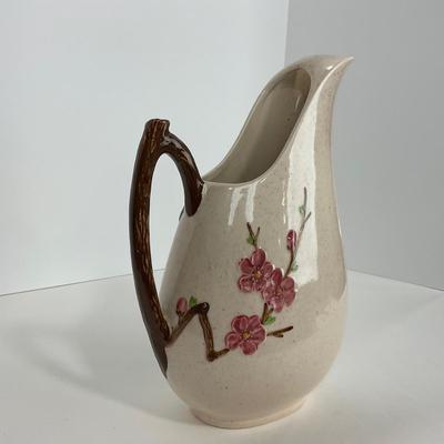 -294- POTTERY | Poppytrail Peach Blossom Metlox | Water Pitcher