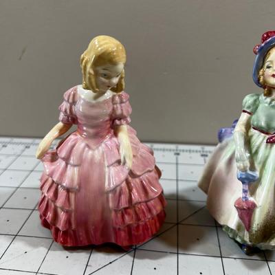 (2) Royal Doulton Figurines; Rose and Baby
