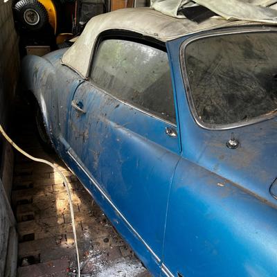 OH!!! A 1971 Karman Ghia Blue Convertible