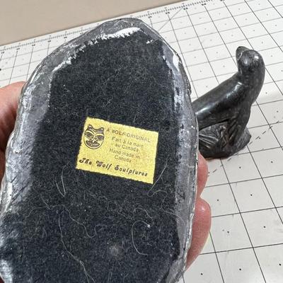 Canadian Innuit Soap Stone Figures (3) 