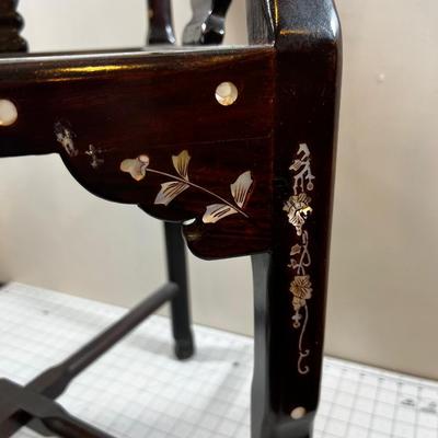 Asian Chair with Mother of Pearl inlay