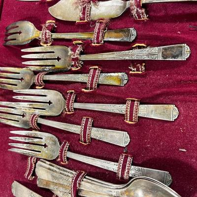 Silver Plate Dining Flatware Service for 6