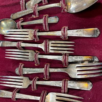 Silver Plate Dining Flatware Service for 6