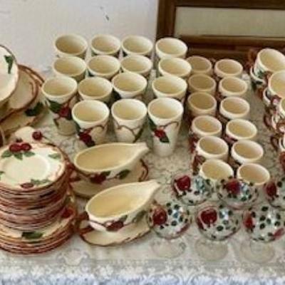 Huge Collection Of Franciscan Apple China