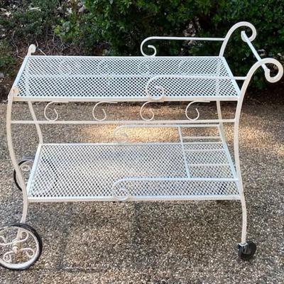Vintage Wrought Iron Cart
