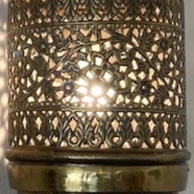 Vintage Brass Hanging Lamp
