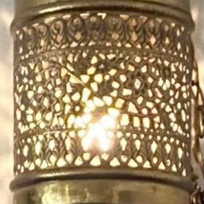 Vintage Brass Hanging Lamp