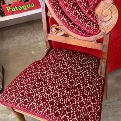Antique Red Chair