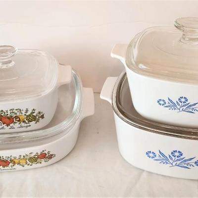 Lot #141  Lot of Corning Ware - 4 pieces