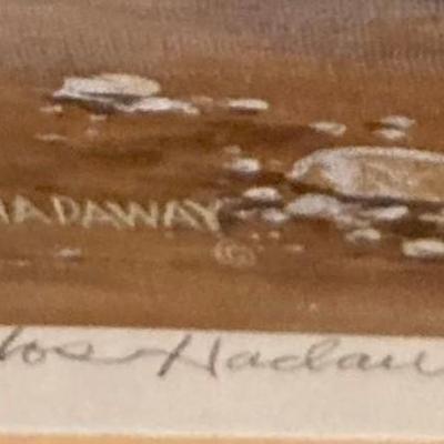 Four Signed And Framed Western Prints By Carlos Hadaway