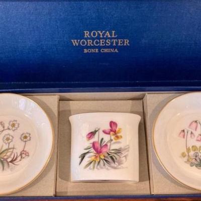 Royal Worcester Bone China (3) In Box