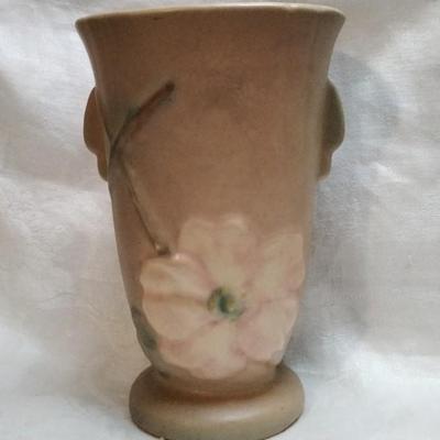 1930s Weller Wild Rose Vase Flower
